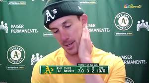 Bassitt blames nerves for rough start pitching at Fenway