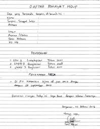 Ada beberapa poin penting yang harus kamu perhatikan dalam membuat contoh surat lamaran kerja tulis tangan yang tepat: Contoh Surat Lamaran Dan Daftar Riwayat Hidup Tulis Tangan Kumpulan Contoh Gambar