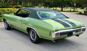 1970 Chevelle Ss All Black 45 G Green Mist Black Vinyl Top Classic Cars Muscle Muscle Cars Camaro Chevelle