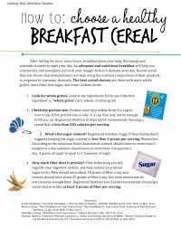 Did You Have Cereal For Breakfast Today Learn From Our Nutrition Student How To Choose The Best Cereals Out There Best Cereal Nutrition Nutritious Breakfast