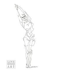 Yoga Line Drawing Of Standing Side Stretch Or Half Moon Pose Line Drawing Yoga Art Drawings