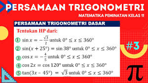 Pdf matematika peminatan kelas 11. Persamaan Trigonometri Matematika Peminatan Kelas 11 Part 3 Lengkap Youtube