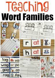 Teaching Word Families Word Families Word Work Kindergarten Word Family Reading