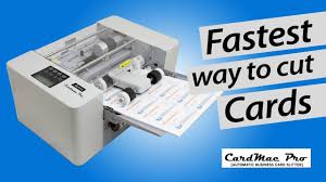 Business card slitter allows you to quickly and accurately cut the paper sheet to the desired size of cards. Akiles Cardmac Pro Electric Adjustable 1 Pass Business Card Cutter Youtube