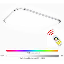 Wohnzimmerlampe modern led decke dimmbar acryl lampenschirm. Wolketon Led Deckenleuchte Rgb Dimmbar Deckenlampe Mit Fernbedienung Lampe Fuer Wohnzimmer Kinderzimmer Schlafzimmer Flur Kueche Buero Modern Ip44 48w