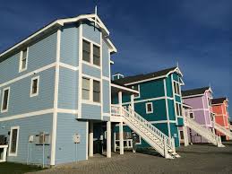 Colorful Houses In The Outer Banks Nc Obx Outer Banks Visit North Carolina Vacation Places