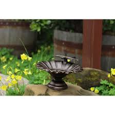 Bird feeder bath metal stand base for additional stability for top heavy feeders. August Grove Bergson Tabletop Birdbath Reviews Wayfair