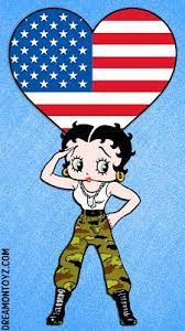 Betty Boop Free Cell Mobile Phone Backgrounds And Wallpapers Military Saluting Cartoon Character Betty Boop Betty Boop Betty Boop Quotes Cellphone Wallpaper
