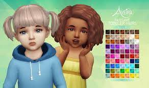 Aveira Sims 4 Basegame Toddler Hairs Recolor Sims 4 Hairs Sims 4 Children Sims 4 Sims 4 Toddler