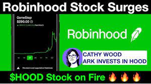 Next up for robinhood is its trading debut, which the company will make thursday on the nasdaq stock exchange under the symbol hood. R Wf1i01z F7 M