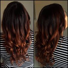 Changing your base color from black to a reddish blonde softens your appearance and enhances your femininity. 30 Best Balayage Copper Highlights Ideas Hair Styles Copper Brown Hair Copper Balayage Brunette