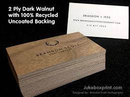 Nothing beats the natural finish of uncoated stock from jukebox. Wooden Business Cards Jukebox Print Wooden Business Card Unique Business Cards Wood Card