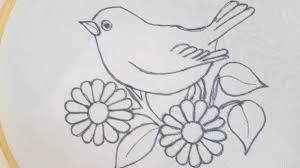 In a fashion again bags with ethnic embroidery: Hand Embroidery Design Of A Bird Using Basic Stitches Easy Hand Embroidery Tutorial Youtube