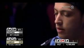 Filippo Candio 57 vs Joseph Cheong AA (WSOP ME 2010)