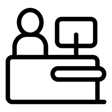 Worker Free Icon Computer Person Behind Business Office Working Workers Worker Sitting Business And Finance Desk In 2020 Support Icon Free Icons Icon