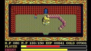 Pc88 イース Ancient Ys Vanished The Final Chapter イース大全集から 10 ロダの葉はココ バーンドブレス溶岩地帯 後半レベル上げ Youtube
