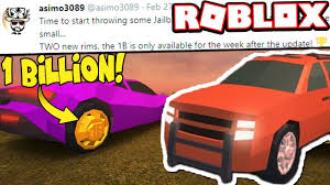 The video title is new roblox jailbreak 3 billion tire and spoiler!!! The 1 Billion Visit Jailbreak Update Confirmed Roblox Youtube