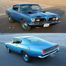 From Badasscarz26 1969 Plymouth Barracuda Follow Nicksb765 Plymouth Barracuda Cuda Pin Twitter Regran Mopar Plymouth Barracuda Classic Car Garage