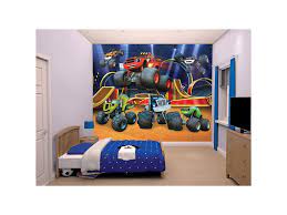 Walltastic Blaze And The Monster Machines Wallpaper Mural 8ft X 10ft Childrens Bedroom Decor Boy Room Themes Big Boy Room