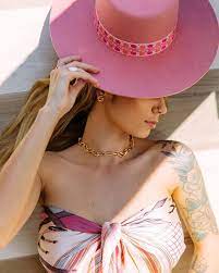 I Mean Caption This Lock Me Up Necklace Drama Studs Ring Stacking Set On Site Fashion Style Floppy Hat