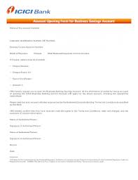 We are happy to know about your keen interest to pursue a career opportunity with icici bank. Fillable Online Account Opening Form For Business Savings Account Icici Bank Fax Email Print Pdffiller