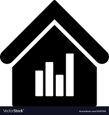 Realty Bar Chart Flat Icon