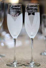 Maybe you would like to learn more about one of these? Visit Let S Tie The Knot S Booth At The Premier Bridal Show On October 6th At The Double Wedding Glasses Personalized Toasting Glasses Custom Champagne Glasses