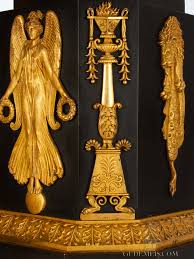 An important pair French Empire ormolu and bronze sculptural candelabra,  circa 1800