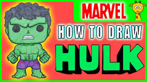 Lassen sie uns herausfinden, wie der hulk in stufen gezeichnet wird. Hulk Zeichnen Von Avengers 4 Endgame Funko Pop Figuren Youtube