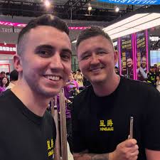 GBE is something else. If you have never attended that's a heaven for a  pool fan. Had fun playing with @kyrenwilson147 in Xingjue booth today.