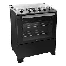 Fogão de Piso Itatiaia 5 Bocas New Dream | com Forno, Preto, Bivolt