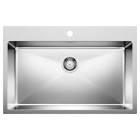 QUATRUS R15 SUPER SINGLE, Single Bowl Drop-in Kitchen Sink 402612 Blanco