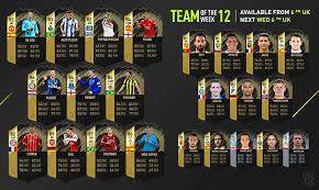 Loukas batista(@loukasbatista), scholes > slippy g(@primescholes), rames‼️(@ramestok), sitki(@futurgo), kieran lister(@k13ran_l15t3r). Fifa 18 Team Of The Week 12 Fifplay