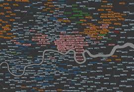 Where variations of a spelling of a surname occurred, those monikers are listed as separate names. Mapping Last Names In London Sociological Images