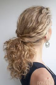 This classic, curly hair texture can be unpredictable—sometimes they're loose spirals. Curly Hairstyle Tutorial The Twist Over Ponytail Hair Romance