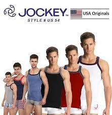 mens jockey sports tank tops square neck vest cotton style