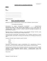 Text of contoh abstrak mukadimah laporan. Sph 17 Polisi Prosedur Tt Lamp 07 Notis Siasatan Domestik Doc Lampiran 7 Contoh Notis Siasatan Domestik Sulit Bil Tarikh Saudara Saudari Per Course Hero