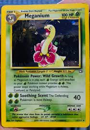 Detailing all effects of the card. Pokemon Trading Card Meganium 11 111 Neo Genesis Hobbies Toys Toys Games On Carousell