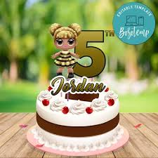 Lol surprise purple queen glitter diva beats madame queen pink polka dot background edible cake topper image frame abpid27166. Lol Surprise Queen Bee Birthday Cake Topper Template Printable Bobotemp