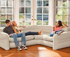 Sofa und luftbett in einem. Intex Aufblasbares Sofa