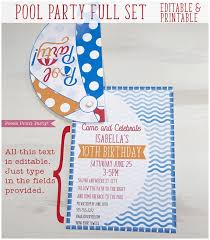 Pool Party Birthday Decor Swimming Pool Birthday Pool Party Etsy Pool Birthday Party Pool Party Invitations Pool Birthday