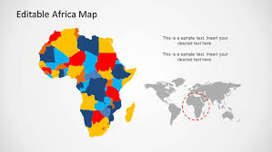 Africa regional continent map with individual countries, names, editable in color, all objects editable. Countries Of Africa Powerpoint Template Slidemodel