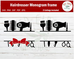 Download Hair Dresser Monogram Frame Svg Hair Stylist Monogram Frame Svg Eps By Svgbrewerydesigns Thehungryjpeg Com