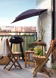 Klappstuhl Camping Aus Holz Auf Dem Balkon Ikea Patio Balcony Furniture Set Patio