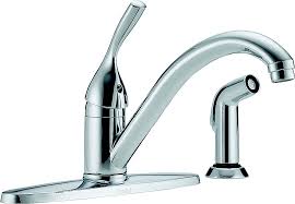 Check spelling or type a new query. Delta Faucet 400 Dst Delta Chrome Classic Single Handle Kitchen Faucet With Spray 034449593373 1