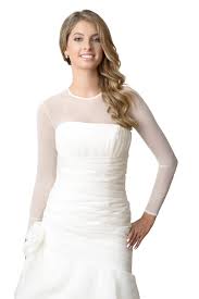 Best Seller Semi Sheer Mesh Bodysuit Wedding Dress Bridal Cover Up Wedding Dress Topper Chic Wedding Dresses Dress Topper