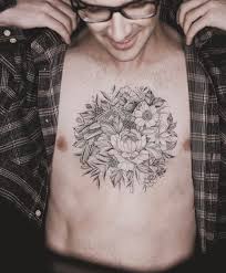 Floral Chest Tattoo Chest Tattoo Men Cool Chest Tattoos Chest Tattoos For Women