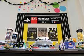 A blog about fun party inspiration, diy projects, recipes, and more. New York Subway Planning Ideas Party Supplies Cake Decorations Idea New York Theme Party Fun Birthday Party Trains Birthday Party