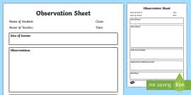 Lesson plan templates by canva. Lesson Observation Template Classroom Observation Tips