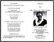 Obsequies for Mrs. Bessie Lee Tolbert Walker, Saturday
